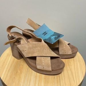 Toms Honey Suede Ibiza Heels